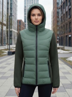 Куртка женская гибридная стёганая с графеновой подкладкой купить оптом от производителя в Перми 9630_1Kh