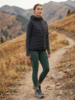 Жилет женский лёгкий стёганый с капюшоном купить оптом от производителя недорого в Ростове-на-Дону 9636_2Ch