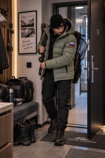 Купить оптом мужскую зимнюю стёганую куртку с графеновой подкладкой недорого в Москве — MTFORCE 9651Z