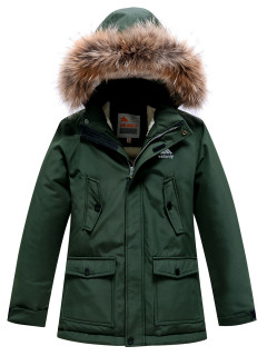 Купить оптом куртку парку подростковую для мальчика зимнюю недорого в Москве 9237TZ