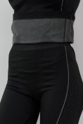 Оптом Термо леггинсы женский серого цвета 002120Sr, фото 3