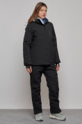 Оптом Горнолыжный костюм женский зимний черного цвета 005Ch в Сочи, фото 3