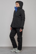 Оптом Горнолыжный костюм женский зимний черного цвета 005Ch в Сочи, фото 6