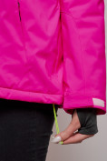 Оптом Горнолыжный костюм женский зимний розового цвета 005R в Краснодаре, фото 11