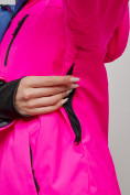 Оптом Горнолыжный костюм женский зимний розового цвета 005R в  Красноярске, фото 7
