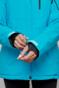 Оптом Горнолыжный костюм женский зимний синего цвета 005S в Томске, фото 11