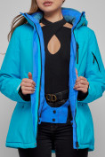 Оптом Горнолыжный костюм женский зимний синего цвета 005S в Барнауле, фото 13
