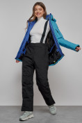 Оптом Горнолыжный костюм женский зимний синего цвета 005S, фото 24