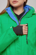 Оптом Горнолыжный костюм женский зимний зеленого цвета 005Z в Ульяновске, фото 10