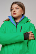 Оптом Горнолыжный костюм женский зимний зеленого цвета 005Z в Астане, фото 11