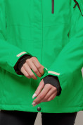 Оптом Горнолыжный костюм женский зимний зеленого цвета 005Z, фото 9