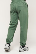 Оптом Брюки джоггеры спортивные большого размера мужские зеленого цвета 006Z, фото 11