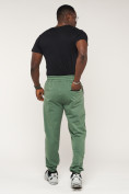 Оптом Брюки джоггеры спортивные большого размера мужские зеленого цвета 006Z, фото 4