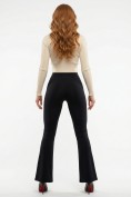 Оптом Легинсы расклешенные внизу женские черного цвета 010_1Ch, фото 8