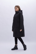 Оптом Куртка демисезонная женская УЦЕНКА черного цвета 0110Ch в Казани, фото 2