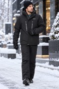 Оптом Мужской горнолыжный костюм черного цвета 0122Ch, фото 6