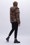 Оптом Куртка зимняя женская УЦЕНКА коричневого цвета 0125K в Казани, фото 6