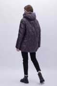 Оптом Куртка зимняя женская УЦЕНКА темно-фиолетового цвета 0128TF, фото 4