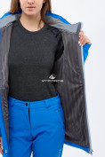 Оптом Костюм женский softshell синего цвета 018125S в Сочи, фото 4