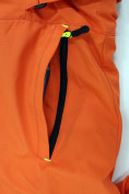 Оптом Комбинезон горнолыжный женский УЦЕНКА оранжевого цвета 0189O, фото 3