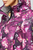 Оптом Костюм женский softshell фиолетовго цвета 01922-2F в Волгоградке, фото 4