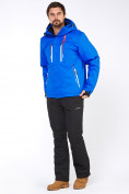 Оптом Мужской зимний горнолыжный костюм голубого цвета 01966Gl в Самаре, фото 2