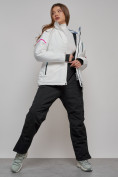 Оптом Горнолыжный костюм женский зимний белого цвета 02002Bl в Сочи, фото 6