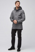 Оптом Спортивный костюм мужской softshell серого цвета 02010Sr в Перми