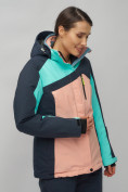 Оптом Горнолыжный костюм женский бирюзового цвета 02011Br в Сочи, фото 8