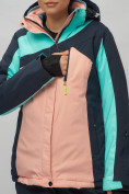 Оптом Горнолыжный костюм женский бирюзового цвета 02011Br в Оренбурге, фото 12