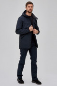 Оптом Спортивный костюм мужской softshell темно-синего цвета 02018-1TS в Перми, фото 2