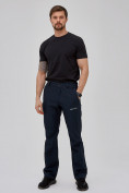 Оптом Спортивный костюм мужской softshell темно-синего цвета 02018-1TS в Омске, фото 12
