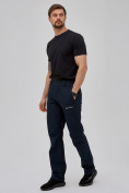 Оптом Спортивный костюм мужской softshell темно-синего цвета 02018-1TS в Самаре, фото 13
