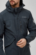 Оптом Спортивный костюм мужской softshell серого цвета 02018Sr в Сочи, фото 8