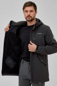 Оптом Спортивный костюм мужской softshell темно-серого цвета 02018TC в Омске, фото 8
