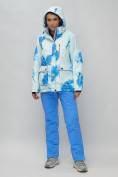Оптом Горнолыжный костюм женский синего цвета 020231S в Оренбурге, фото 6
