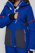 Оптом Горнолыжный костюм женский синего цвета 021530S в Казани, фото 17