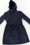 Оптом Куртка подростковая для девочки УЦЕНКА темно-синего цвета 0216TS в Казани