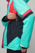 Оптом Горнолыжный костюм женский бирюзового цвета 02201Br в Ростове-на-Дону, фото 13