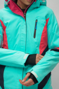 Оптом Горнолыжный костюм женский бирюзового цвета 02201Br в Екатеринбурге, фото 14