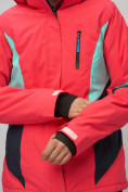 Оптом Горнолыжный костюм женский розового цвета 02201R, фото 12
