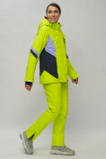 Оптом Горнолыжный костюм женский салатового цвета 02201Sl, фото 3