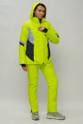 Оптом Горнолыжный костюм женский салатового цвета 02201Sl, фото 7