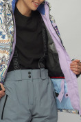 Оптом Горнолыжный костюм женский синего цвета 02202S в Челябинске, фото 16