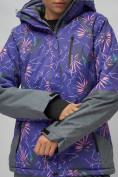 Оптом Горнолыжный костюм женский фиолетового цвета 02216F, фото 12