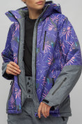 Оптом Горнолыжный костюм женский фиолетового цвета 02216F, фото 13