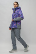 Оптом Горнолыжный костюм женский фиолетового цвета 02216F, фото 2