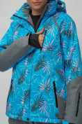 Оптом Горнолыжный костюм женский синего цвета 02216S в Уфе, фото 10