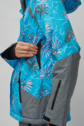 Оптом Горнолыжный костюм женский синего цвета 02216S в Омске, фото 11