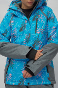 Оптом Горнолыжный костюм женский синего цвета 02216S, фото 12